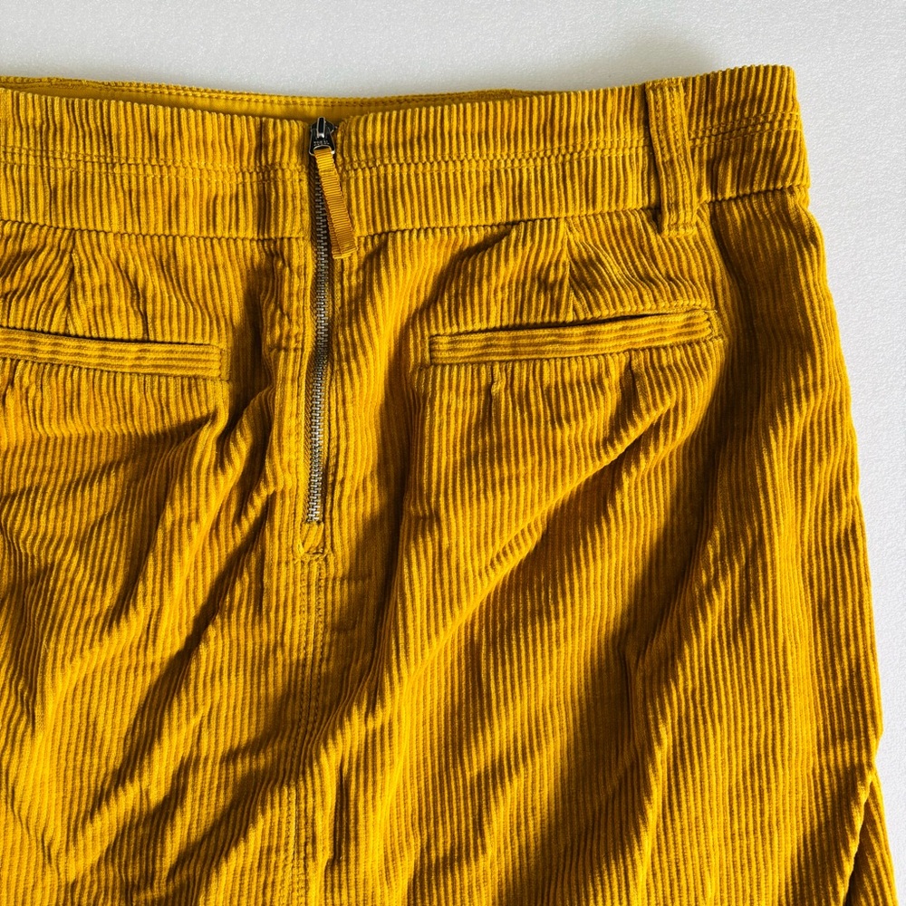 Ann Taylor Loft Yellow Corduroy Skirt Size 4 - Picture 7 of 10